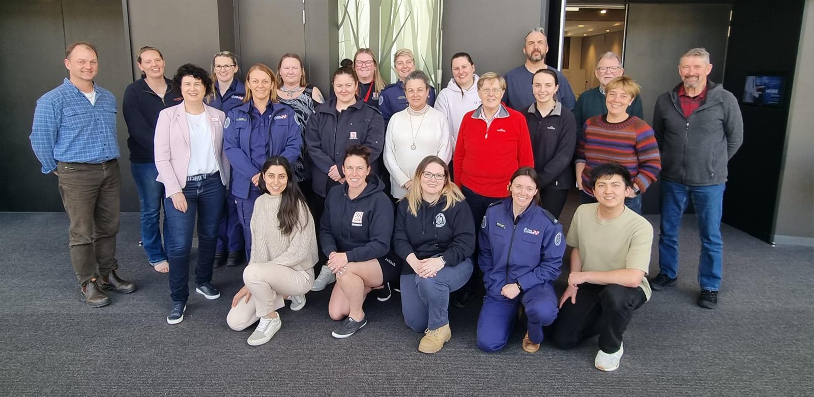 The 2024/2025 cohort at a workshop with the Acting CEO